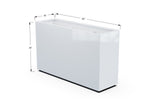 Aluminum Rectangular Planter – 36" Height - Plantercraft