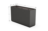 Aluminum Rectangular Planter – 36" Height - Plantercraft