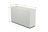 Aluminum Rectangular Planter – 36" Height - Plantercraft