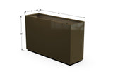 Aluminum Rectangular Planter – 36" Height - Plantercraft