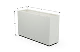 Aluminum Rectangular Planter – 36" H