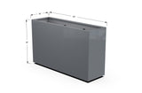 Aluminum Rectangular Planter – 36" H