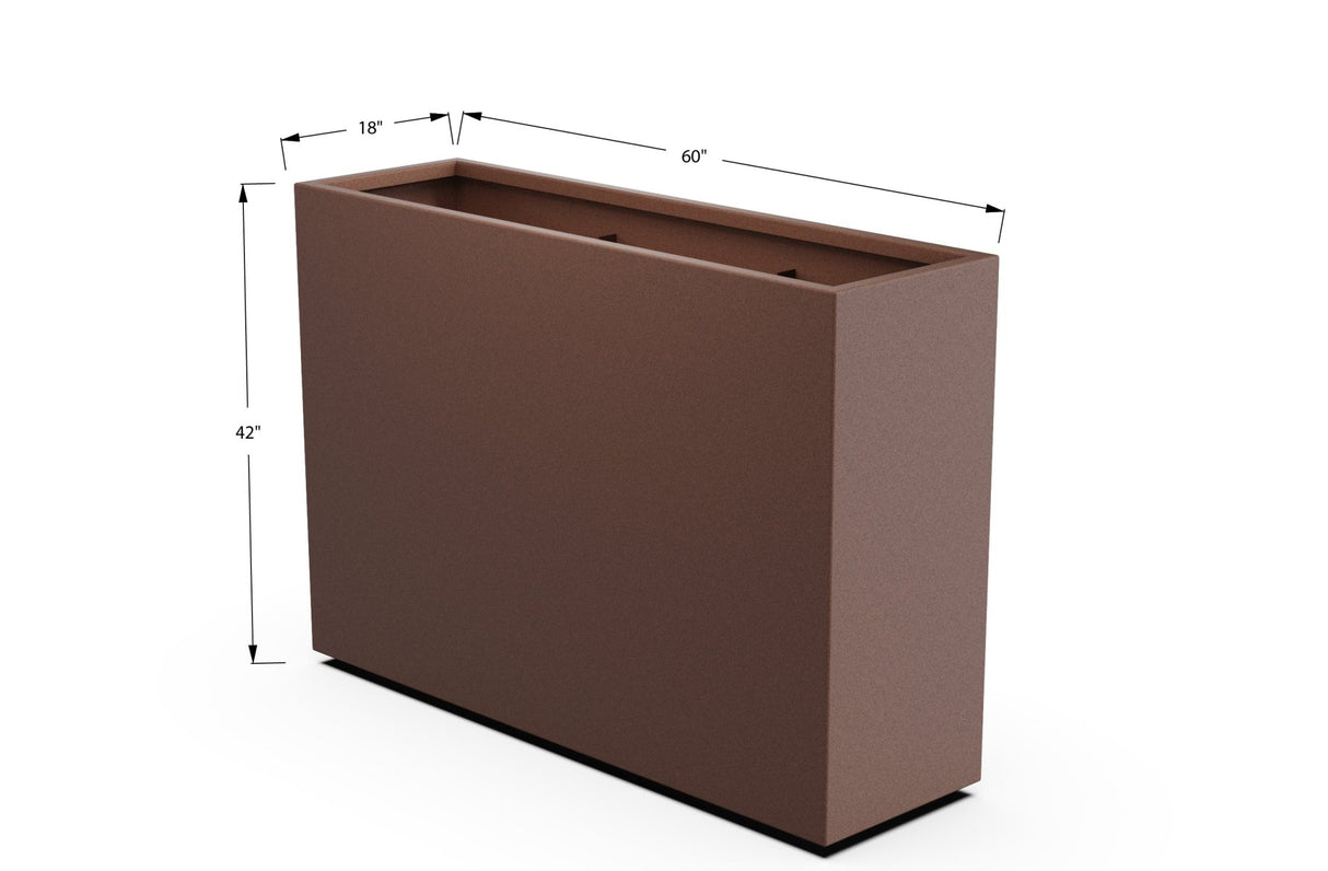 Aluminum Rectangular Planter - Plantercraft