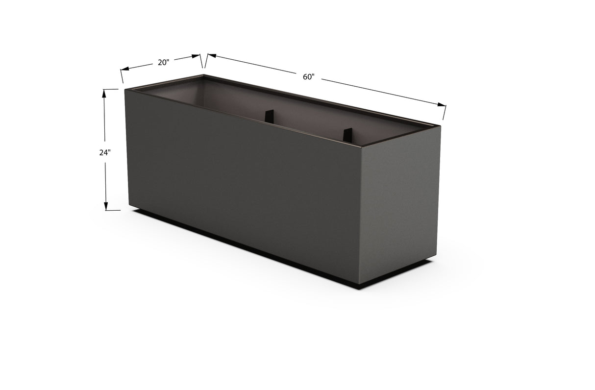 30% OFF Aluminum Rectangular Planter – 84" x 18" x 24"
