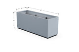 30% OFF Aluminum Rectangular Planter – 84" x 18" x 24"