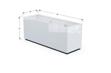 30% OFF Aluminum Rectangular Planter – 84" x 18" x 24"