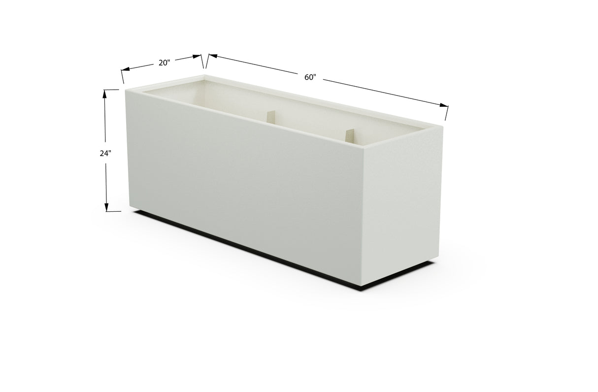 30% OFF Aluminum Rectangular Planter – 84" x 18" x 24"
