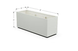30% OFF Aluminum Rectangular Planter – 84" x 18" x 24"