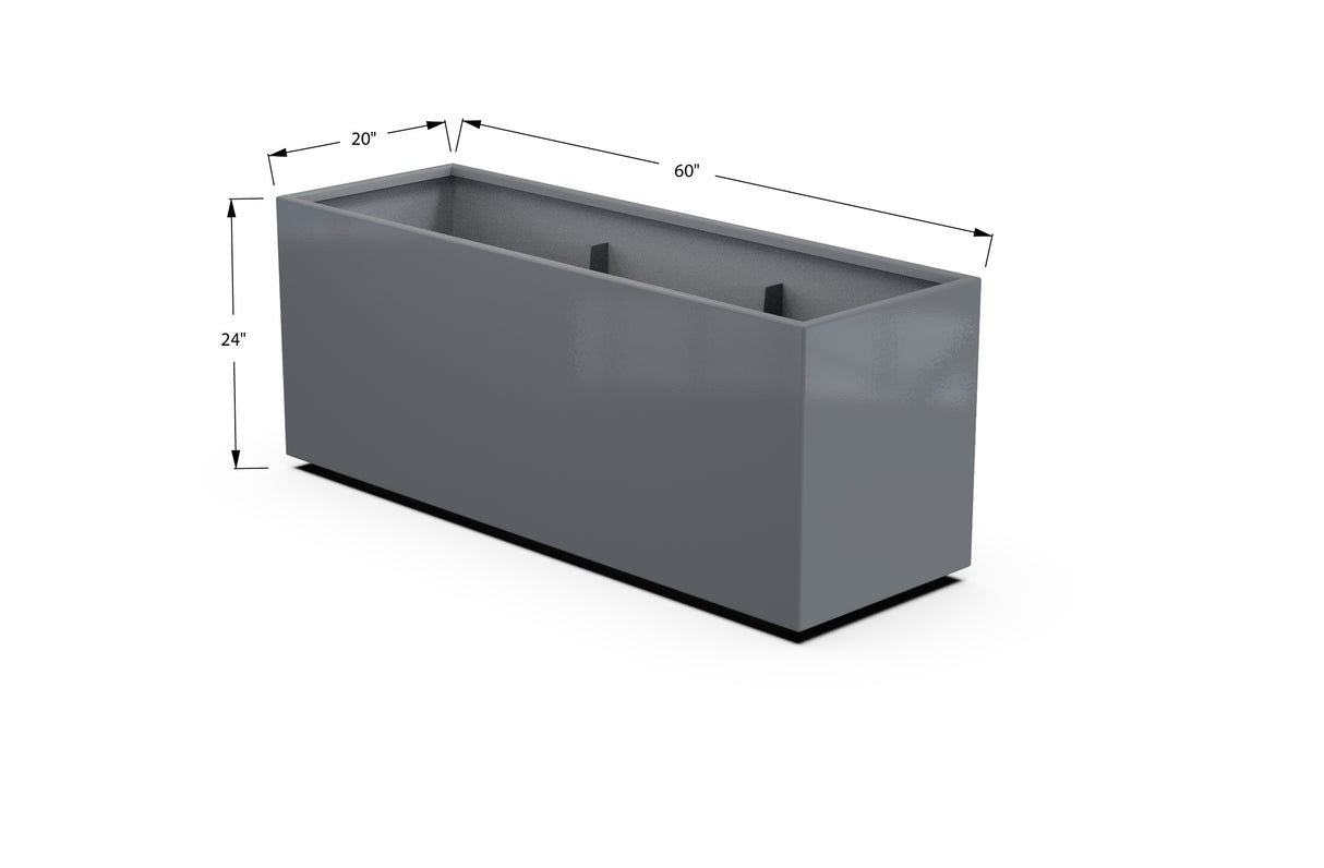 30% OFF Aluminum Rectangular Planter – 84" x 18" x 24"