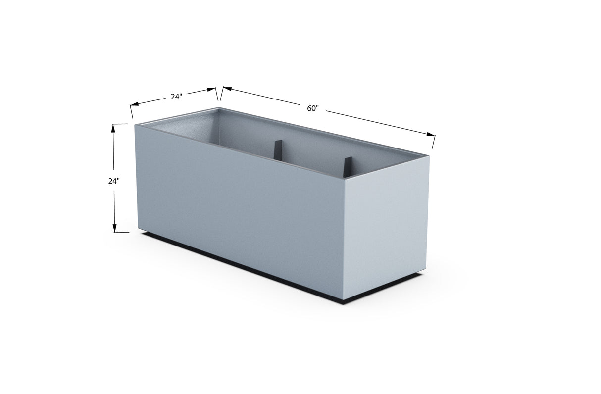 30% OFF Aluminum Rectangular Planter – 84" x 18" x 24"