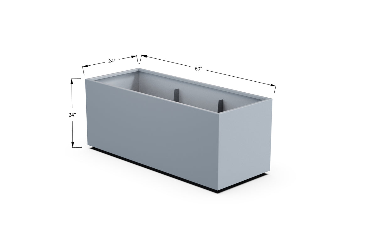 30% OFF Aluminum Rectangular Planter – 84" x 18" x 24"