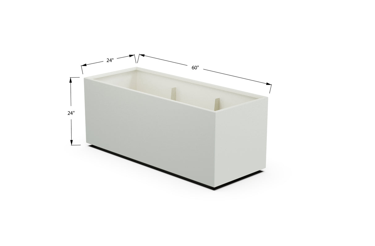 30% OFF Aluminum Rectangular Planter – 84" x 18" x 24"