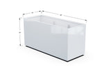 Aluminum Rectangular Planter – 30" Height - Plantercraft