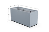 Aluminum Rectangular Planter – 30" Height - Plantercraft