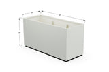Aluminum Rectangular Planter – 30" Height - Plantercraft