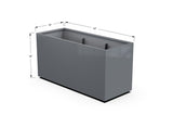 Aluminum Rectangular Planter – 30" Height - Plantercraft