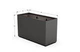 Aluminum Rectangular Planter – 36" H