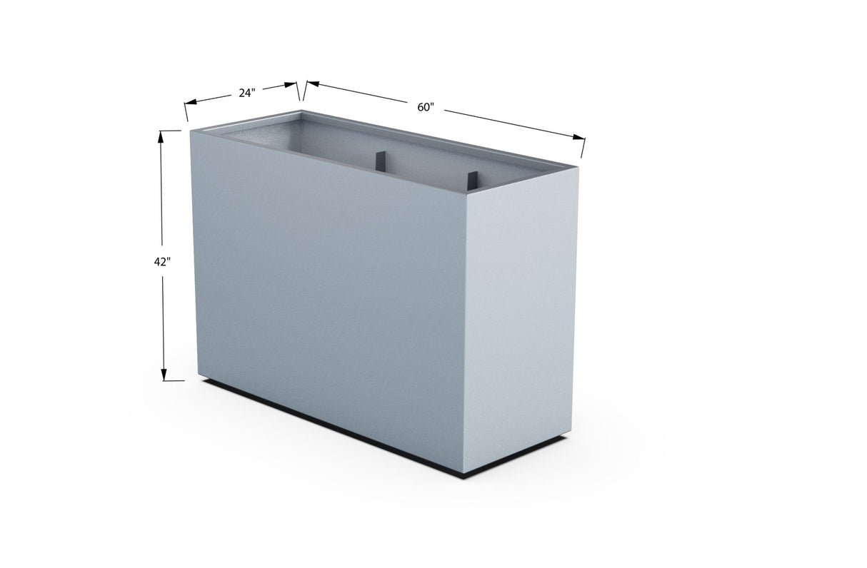 Aluminum Rectangular Planter - Plantercraft