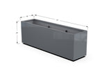 30% OFF Aluminum Rectangular Planter – 84" x 18" x 24"
