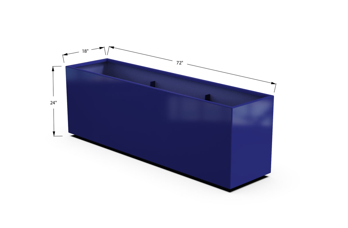 30% OFF Aluminum Rectangular Planter – 84" x 18" x 24"