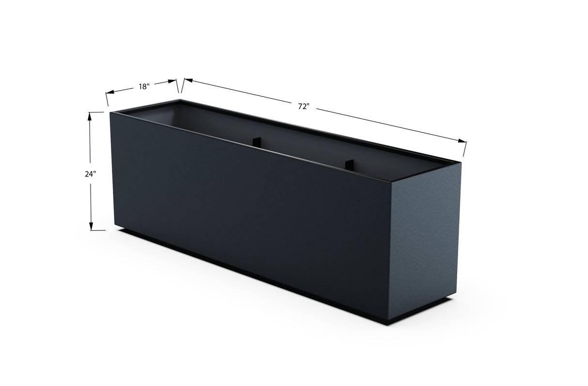 30% OFF Aluminum Rectangular Planter – 84" x 18" x 24"
