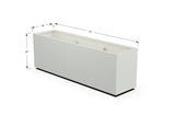 30% OFF Aluminum Rectangular Planter – 84" x 18" x 24"