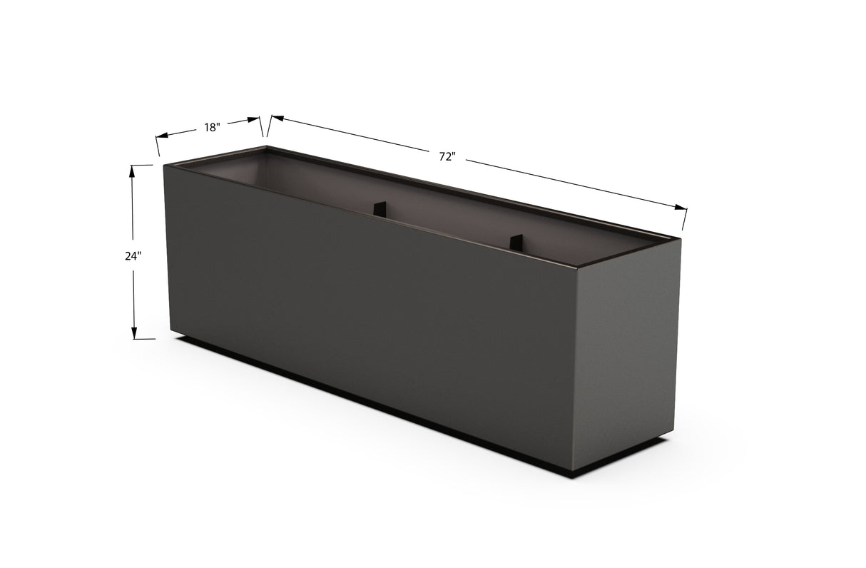 30% OFF Aluminum Rectangular Planter – 84" x 18" x 24"
