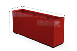 Aluminum Rectangular Planter – 30" H - Plantercraft