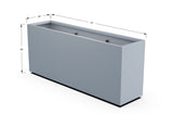 Aluminum Rectangular Planter – 30" Height - Plantercraft