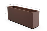 Aluminum Rectangular Planter – 30" Height - Plantercraft