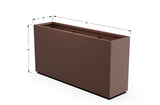 Aluminum Rectangular Planter – 36" Height - Plantercraft