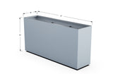 Aluminum Rectangular Planter – 36" H