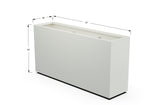 Aluminum Rectangular Planter – 36" H