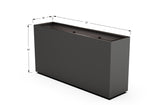 Aluminum Rectangular Planter – 36" Height - Plantercraft