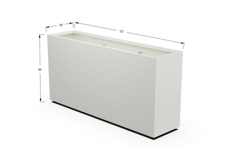 Aluminum Rectangular Planter – 36" Height - Plantercraft