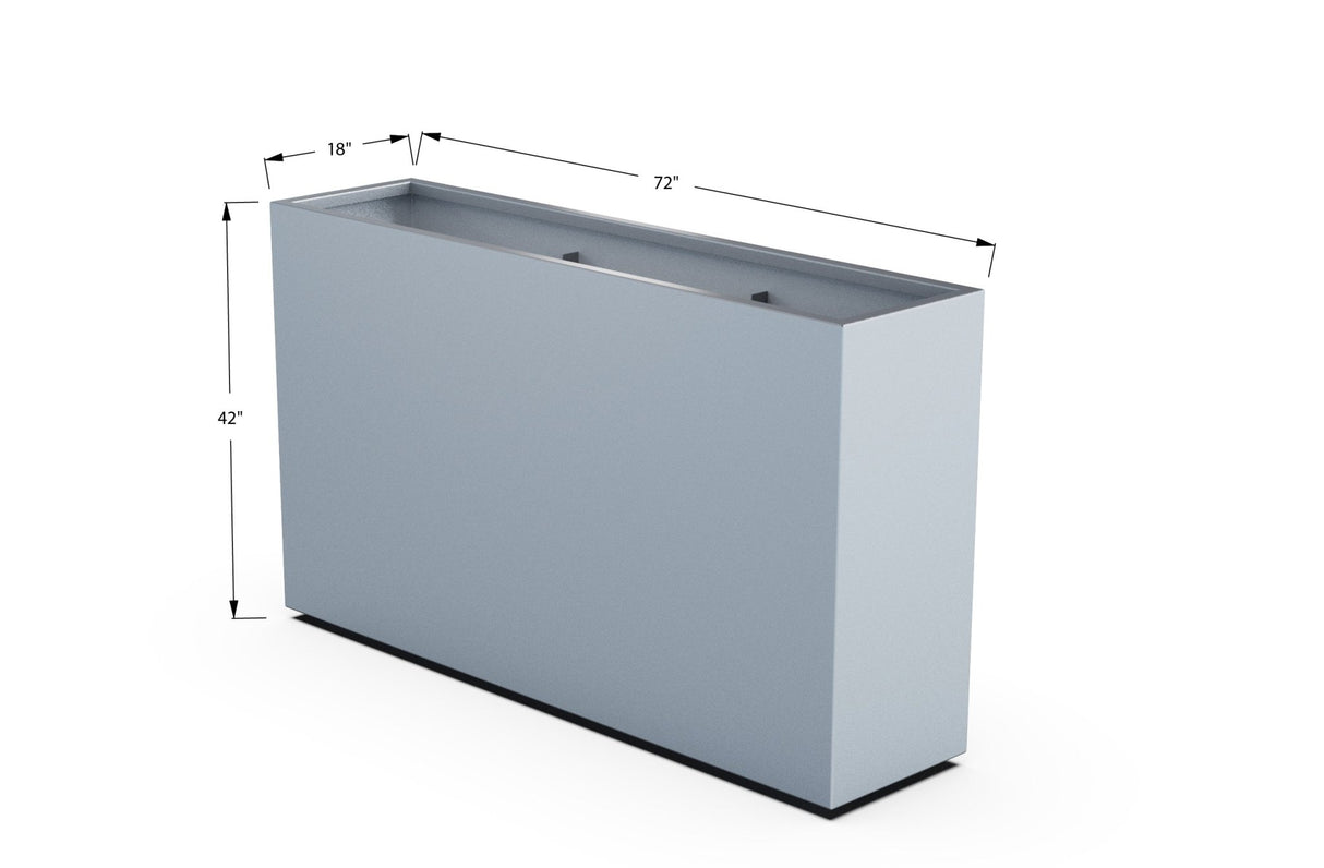 Aluminum Rectangular Planter - Plantercraft