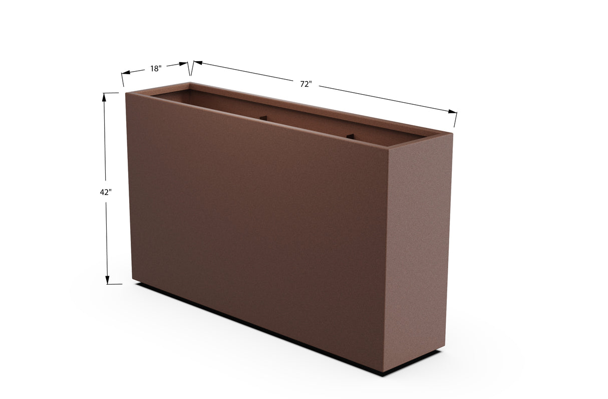 30% OFF Aluminum Rectangular Planter – 60" x 18" x 42"