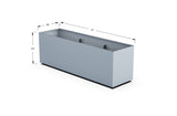 30% OFF Aluminum Rectangular Planter – 84" x 18" x 24"