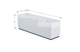 30% OFF Aluminum Rectangular Planter – 84" x 18" x 24"
