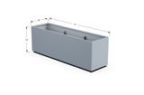 30% OFF Aluminum Rectangular Planter – 84" x 18" x 24"