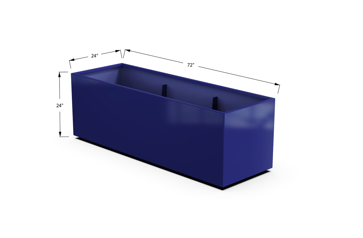 30% OFF Aluminum Rectangular Planter – 84" x 18" x 24"