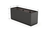Aluminum Rectangular Planter – 30" Height - Plantercraft