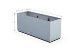 Aluminum Rectangular Planter – 30" H - Plantercraft