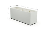 Aluminum Rectangular Planter – 30" Height - Plantercraft