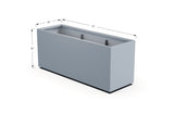Aluminum Rectangular Planter – 30" Height - Plantercraft