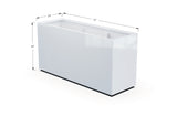 Aluminum Rectangular Planter – 36" H