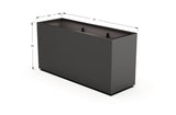 Aluminum Rectangular Planter – 36" Height - Plantercraft