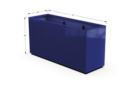 Aluminum Rectangular Planter – 36" Height - Plantercraft