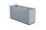 Aluminum Rectangular Planter – 36" Height - Plantercraft