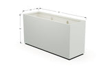 Aluminum Rectangular Planter – 36" Height - Plantercraft